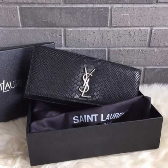 Replica Saint Laurent Python Classic Monogramme Clutch Handbags
